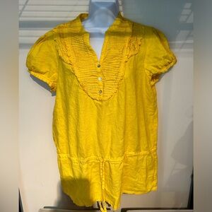 Sandro Women’s Linen Top Tunic Linen Blend Size Large